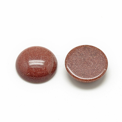Synthetic Goldstone Cabochons G-R416-12mm-47-1