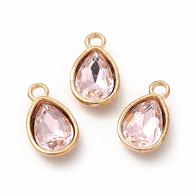 Faceted Glass Rhinestone Pendants GLAA-I051-AM-1