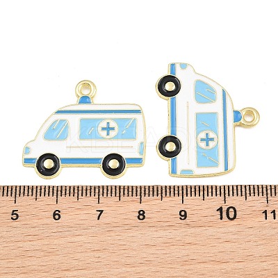 Medical Theme Alloy Enamel Pendants AL-CBA2919-03G-03A-1