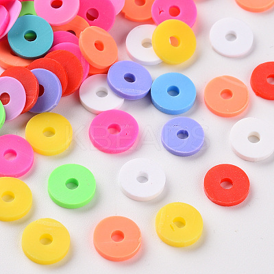 Handmade Polymer Clay Beads X-CLAY-T019-01A-1