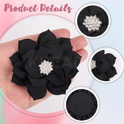 Polyester & Rhinestones Ornament Accessories DIY-WH20063-015A-1
