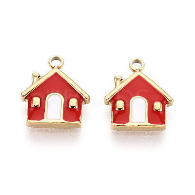 304 Stainless Steel Enamel Pendants STAS-T068-23-1