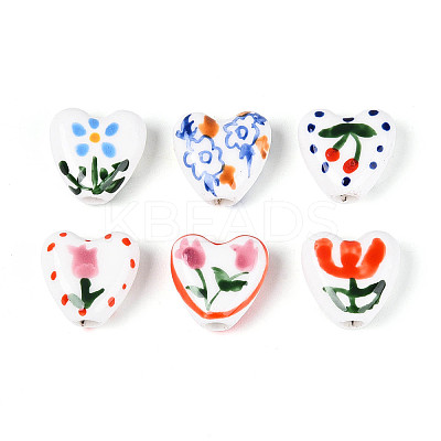 Handmade Porcelain Ceramic Beads PORC-T134-28M-1
