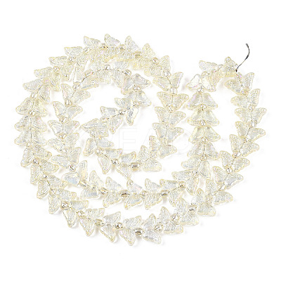 Electroplate Glass Beads Strands EGLA-N012-04G-1