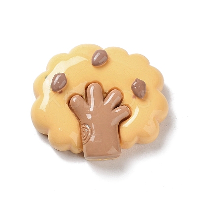 Autumn Theme Opaque Resin Cabochons CRES-A055-01C-1
