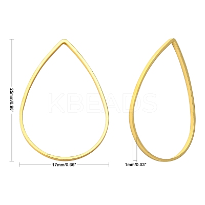 Brass Linking Rings X-EC03117x25mm-G-1