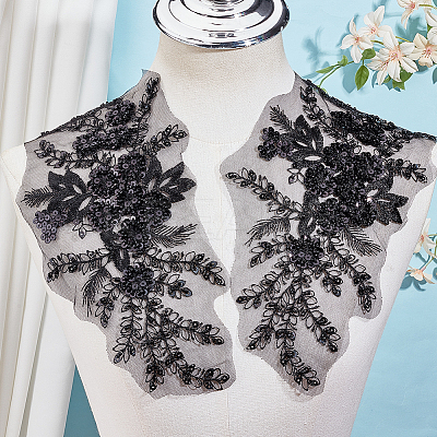 3D Flower Polyester Embroidery Sew on Appliques DIY-WH20010-35B-01-1