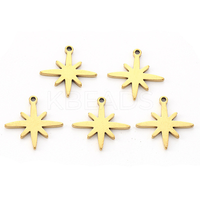 PVD Vacuum Plating 304 Stainless Steel Pendants X-STAS-N092-37G-1