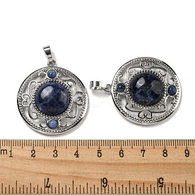 Natural Sodalite Pendants G-Q158-03R-1