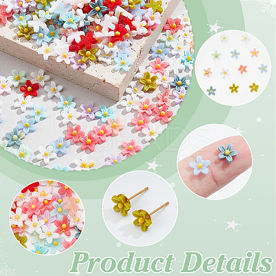 300Pcs Resin Cabochons MRMJ-NB0001-29-1