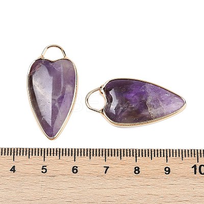Natural Amethyst Pendants G-G193-02G-04-1