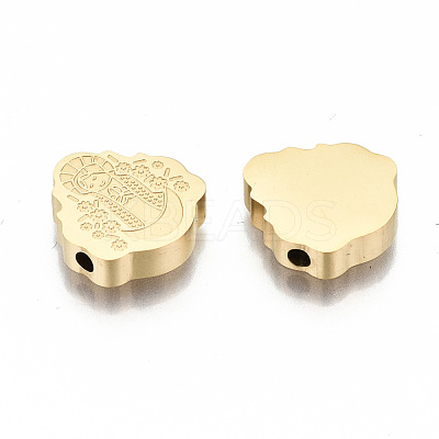 304 Stainless Steel Beads STAS-S080-003G-1