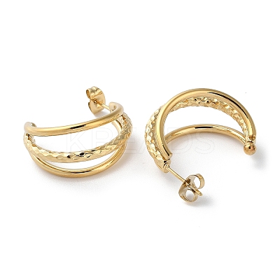 304 Stainless Steel Stud Earrings STAS-Z052-18G-1