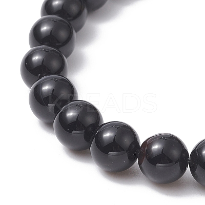 Dyed Natural & Synthetic Mixed Gemstone Arrow Beaded Strech Bracelet for Women BJEW-JB09364-1