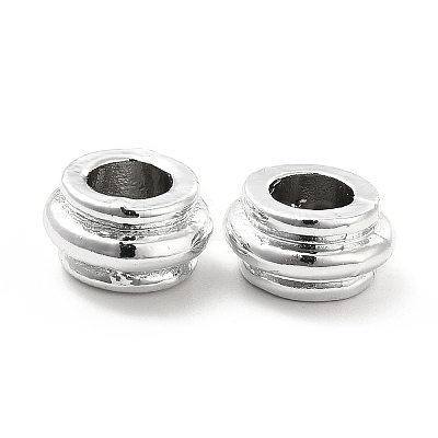 Rack Plating Alloy European Beads PALLOY-P289-32P-1