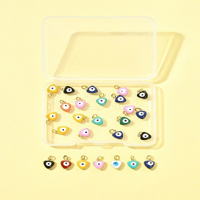 26Pcs Brass Enamel Charms KK-FS0001-68-1