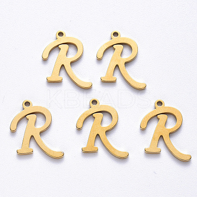PVD Vacuum Plating 201 Stainless Steel Charms STAS-R105-R-G-1