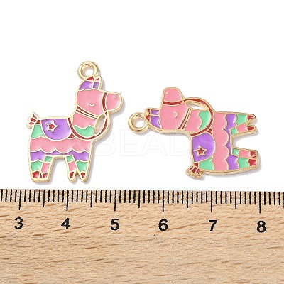 Alloy Enamel Pendants ENAM-O001-08F-G-1