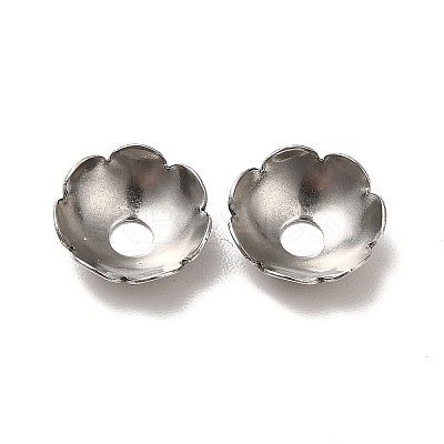 Non-Tarnish 304 Stainless Steel Bead Caps STAS-D244-01P-1