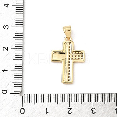 Brass Micro Pave Cubic Zirconia Pendants KK-D426-15C-G-1