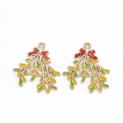 Alloy Enamel Pendants ENAM-E569-13-1