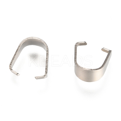 Tarnish Resistant 304 Stainless Steel Snap On Bails STAS-F074-03P-1