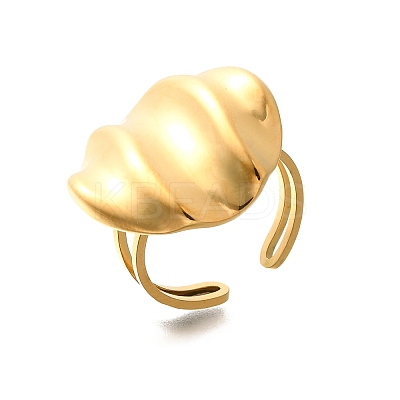 304 Stainless Steel Open Cuff Rings for Women STAS-Z108-05G-01-1