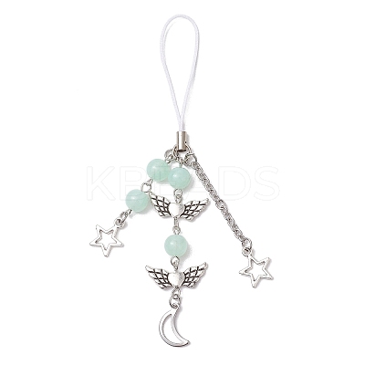 Imitation Gemstone Acrylic Mobile Straps HJEW-JM02637-05-1