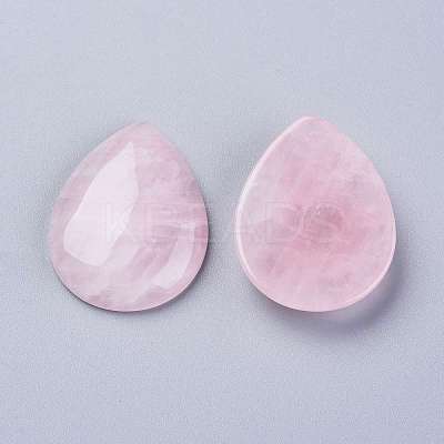 Natural Rose Quartz Cabochons G-E491-A-03-1