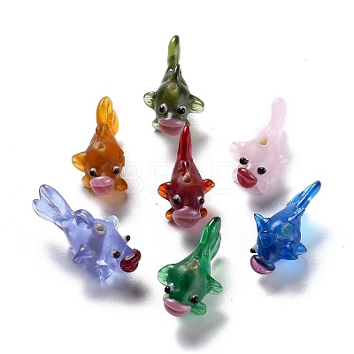 Handmade Lampwork Bumpy Beads LAMP-F020-33A-1