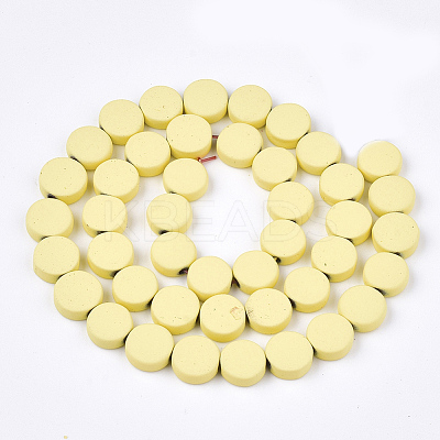 Spray Painted Non-magnetic Synthetic Hematite Beads Strands G-T116-01B-02-1
