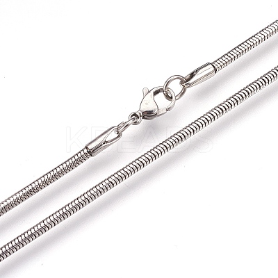 Tarnish Resistant 304 Stainless Steel Necklaces LS-NJEW-G313-09P-1