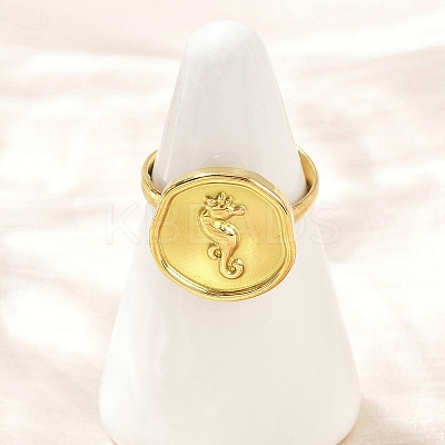 Golden 304 Stainless Steel Finger Rings RJEW-H254-08B-G-1