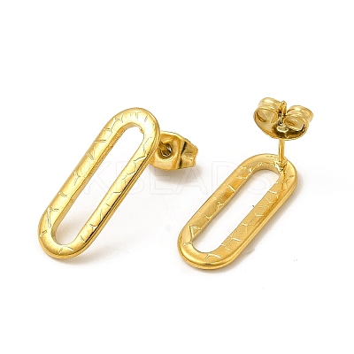 Ion Plating(IP) 304 Stainless Steel Stud Earrings for Women EJEW-I281-23G-1