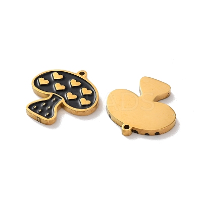 Ion Plating(IP) 304 Stainless Steel Enamel Charms STAS-M102-40G-1