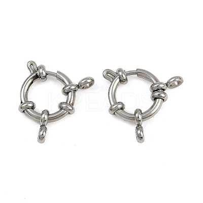 304 Stainless Steel Spring Ring Clasps STAS-B095-03P-02-1