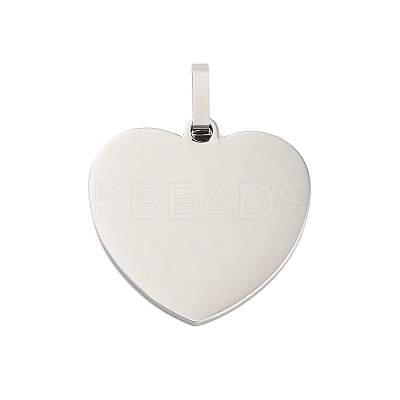 304 Stainless Steel Stamping Blank Tag Pendants STAS-Z126-02P-02-1