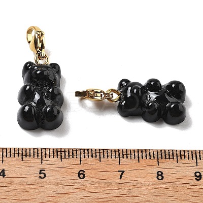 Bear Resin Pendant Decorations STAS-M092-01G-09-1