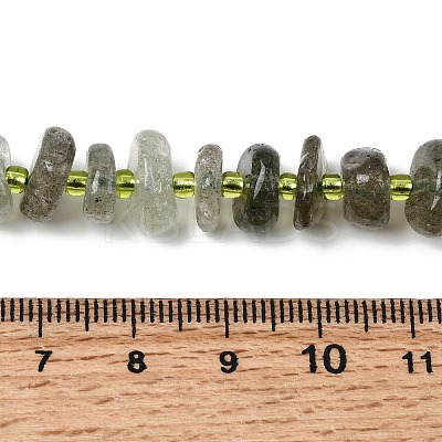 Natural Green Quartz Beads Strands G-L649-C03-01-1