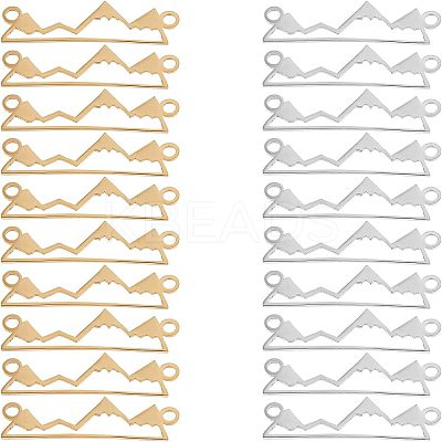 20Pcs 2 Color 201 Stainless Steel Links Connectors STAS-UN0031-19-1