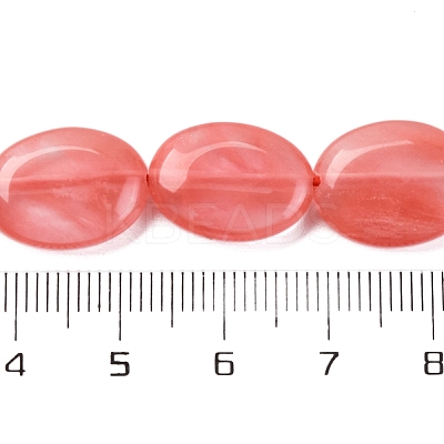 Cherry Quartz Glass Beads Strands G-L605-F02-01-1