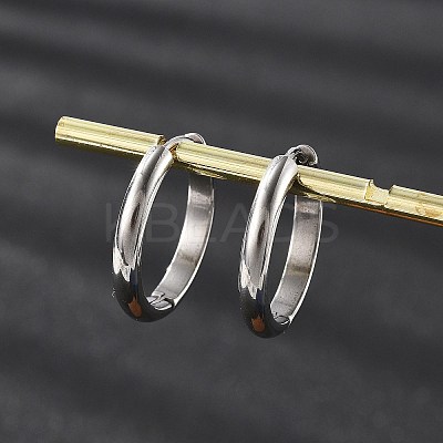 201 Stainless Steel Hoop Earrings EJEW-P304-15A-P-1