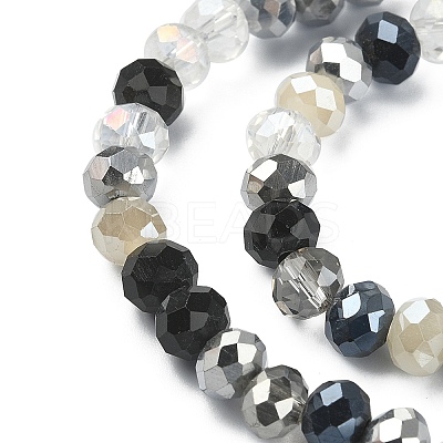Electroplate Glass Beads Strands EGLA-YW0002-D01-1
