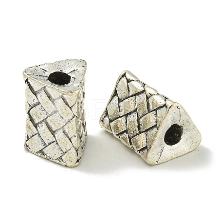 Tibetan Style Alloy European Beads FIND-U015-12AS-02-1