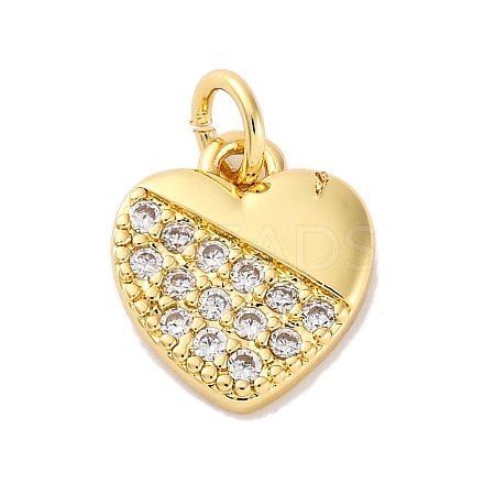 Brass Micro Pave Cubic Zirconia Pendants KK-S510-49G-03-1