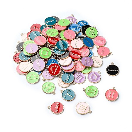 (Defective Closeout Sale)Alloy Enamel Pendants ENAM-XCP0001-41A-G-1