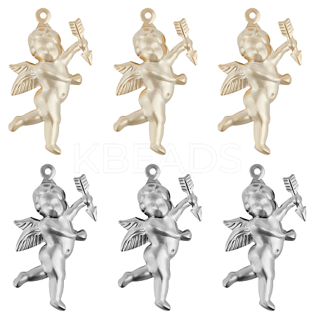 28Pcs 2 Colors Valentine's Day 304 Stainless Steel Pendants STAS-BBC0002-77-1
