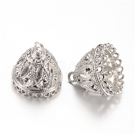 Alloy Pendant Bail Rhinestone Settings X-PALLOY-S090-20P-LF-1