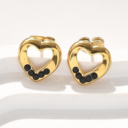 304 Stainless Steel Stud Earrings EJEW-F361-04G-1