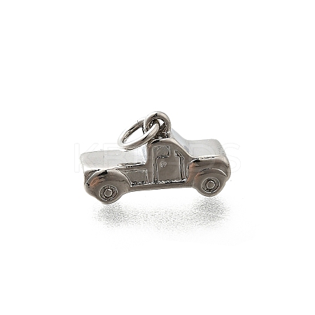 Brass Micro Pave Cubic Zirconia Charms KK-P295-13P-1
